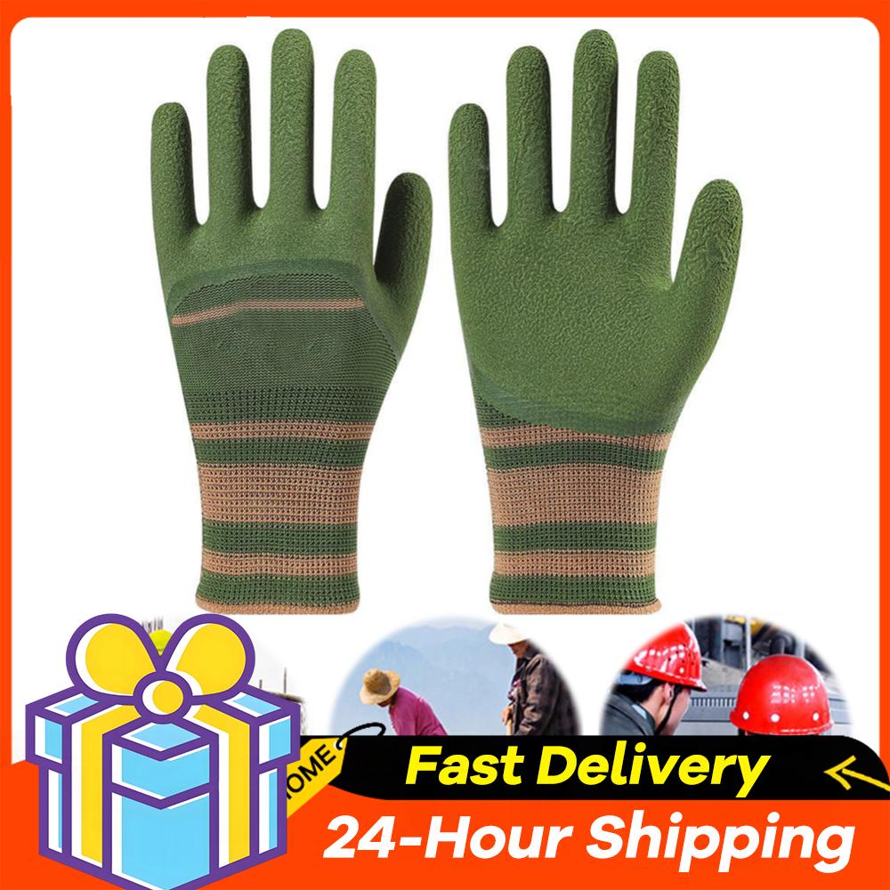 Gardening Glove Waterproof - 1-10 คู่ถุงมือทำสวน ถุงมือกันหนาม กันน้ำ ถุงมือทำสวน ถุงมือตัดแต่งกิ่ง