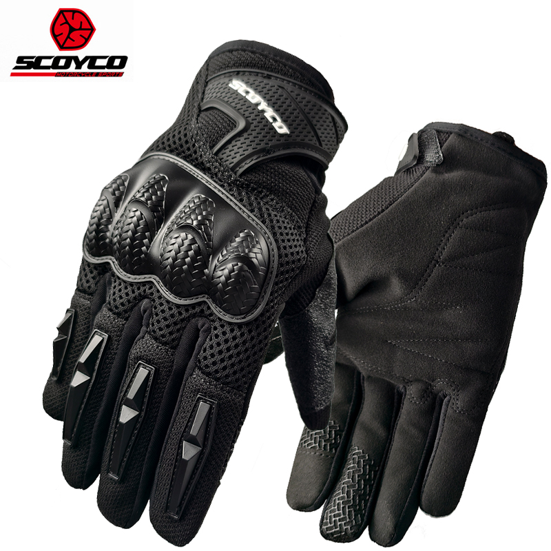 Motorcycle Glove Knuckle - Scoyco ถุงมือขี่รถจักรยานยนต์หน้าจอสัมผัสถุงมือมอเตอร์ไซด์ Anti-Skid Breathable Moto จักรยาน