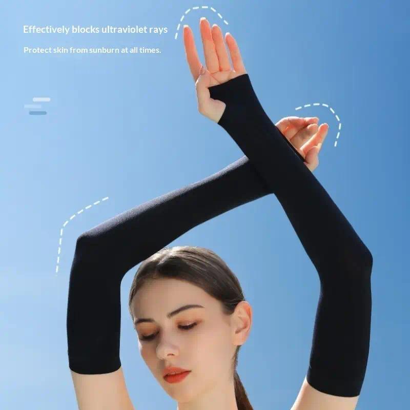 Fingerless Glove Knit - ถุงมือกันแดดแบบไม่มีนิ้ว 3 คู่ ดีไซน์เรียบง่ายทันสมัย เหมาะสำหรับการเดินทางในชีวิตประจำวัน อุปกรณ์ป้องกันแสงแดด