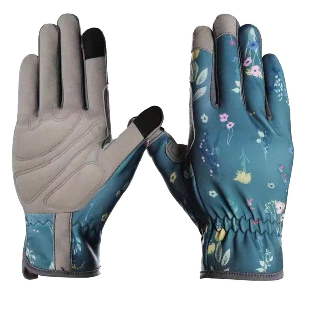 Work Glove Impact - ถุงมือทำสวนแบบสั้น ทนต่อการเจาะทะลุ ข้อมือตรง ผ้าอ็อกซ์ฟอร์ด ป้องกันไฟฟ้าสถิต ป้องกันการลื่น