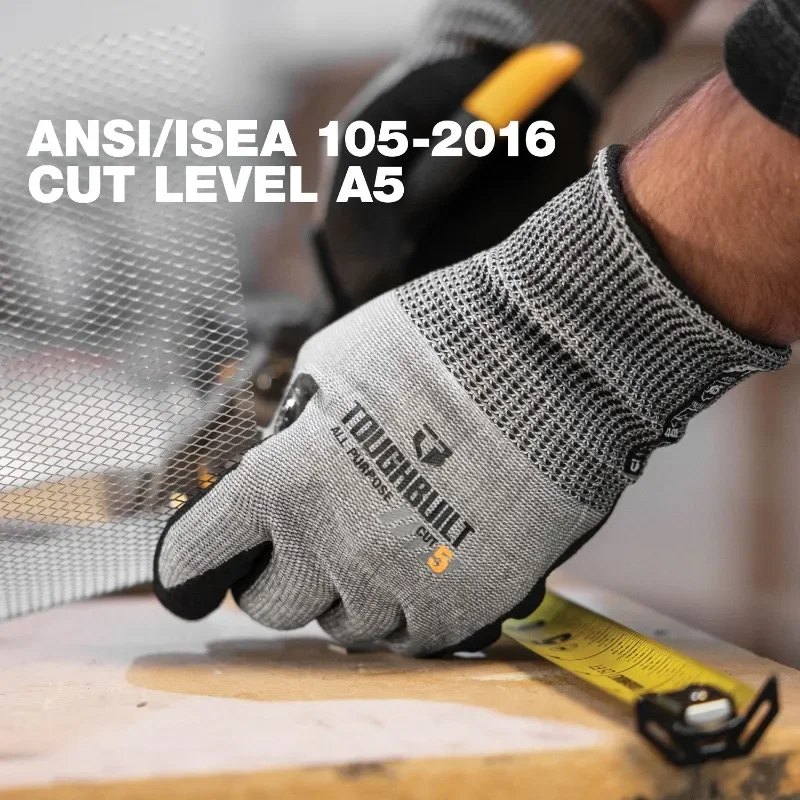Cut Resistant Glove - ถุงมือทำงาน ToughBuilt รุ่น TB-P2-112-5-L ผลิตจากไนไตรล์ ทนทานต่อการขีดข่วนและการบาด