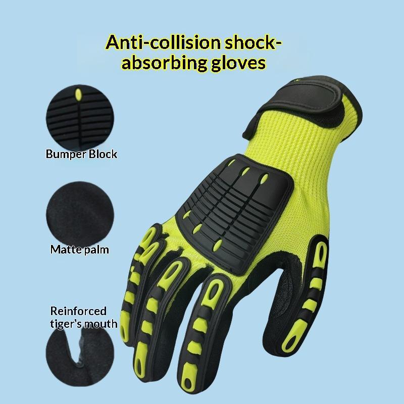 ถุงมือทำงานแบบหนา 1 คู่ ทนทานต - Work Glove Impact บทวิจารณ์และราคา
