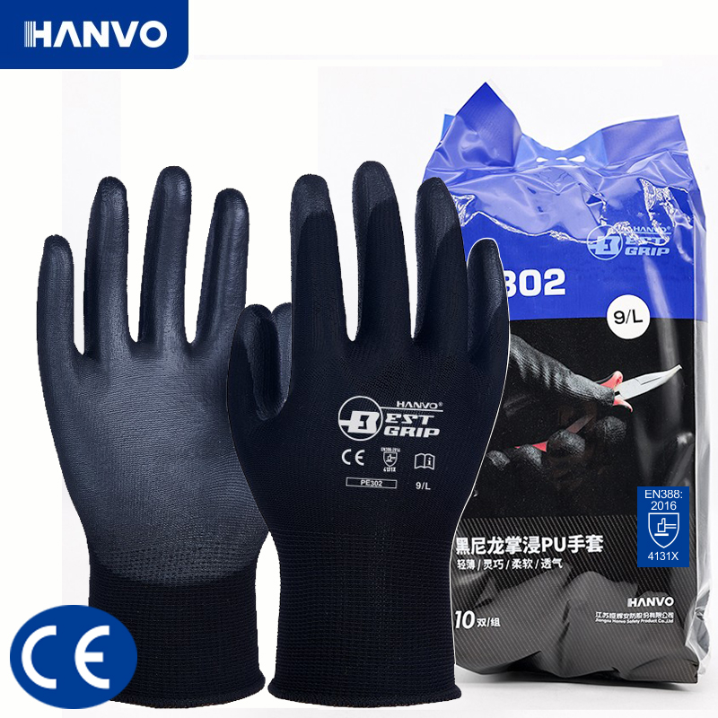 10 คู่ PU ไนไตรล์ความปลอดภัยเค - Nitrile Mechanic Glove บทวิจารณ์และราคา