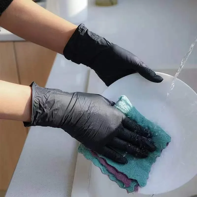ถุงมือใช้แล้วทิ้งสีดำ ถุงมือไน - Nitrile Mechanic Glove บทวิจารณ์และราคา