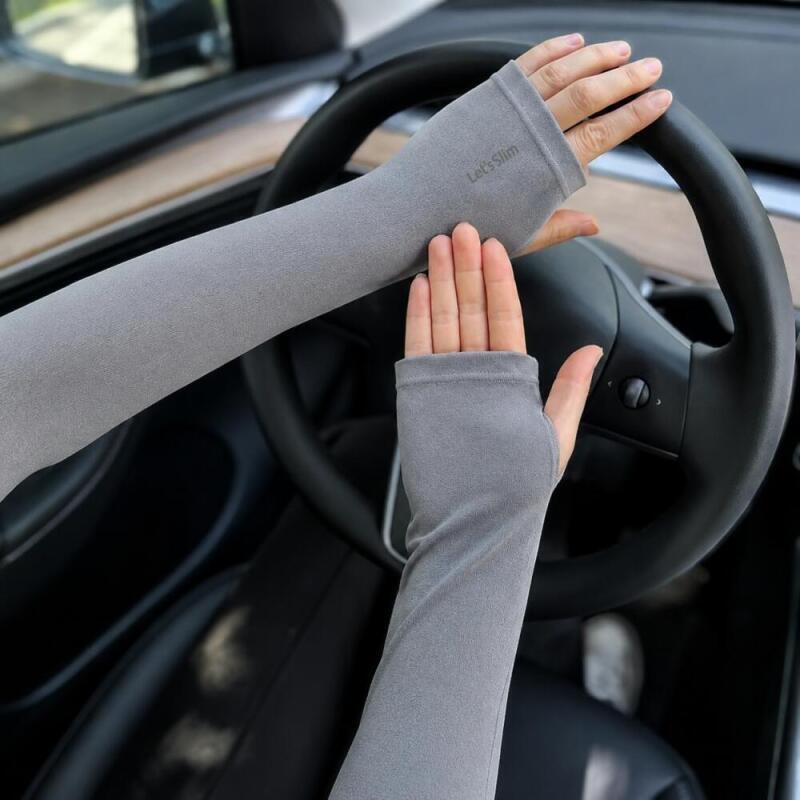ถุงมือกันแดดแบบไม่มีนิ้ว 3 คู่ - Fingerless Glove Knit บทวิจารณ์และราคา