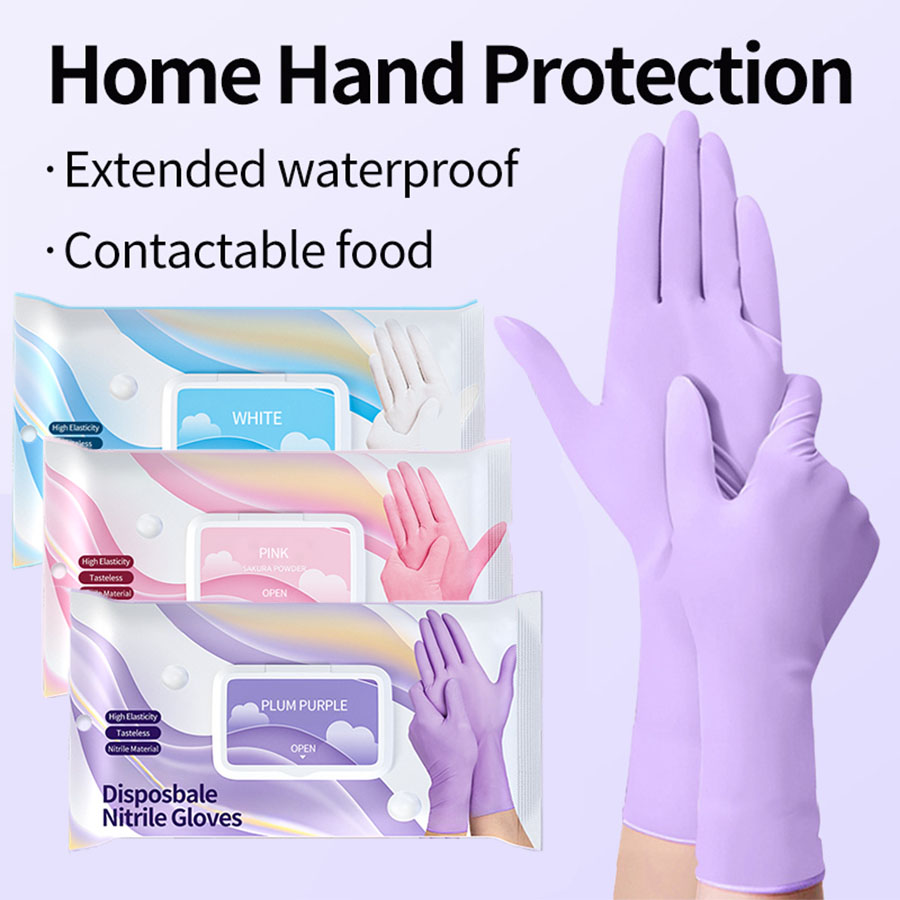 ถุงมือทําความสะอาดไนไตรล์แบบใช - Exam Glove Nitrile บทวิจารณ์และราคา