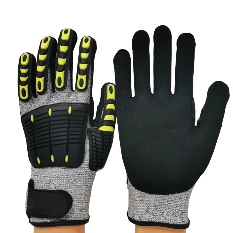 ถุงมือกันการสั่นสะเทือน บุด้วย - Work Glove Impact บทวิจารณ์และราคา