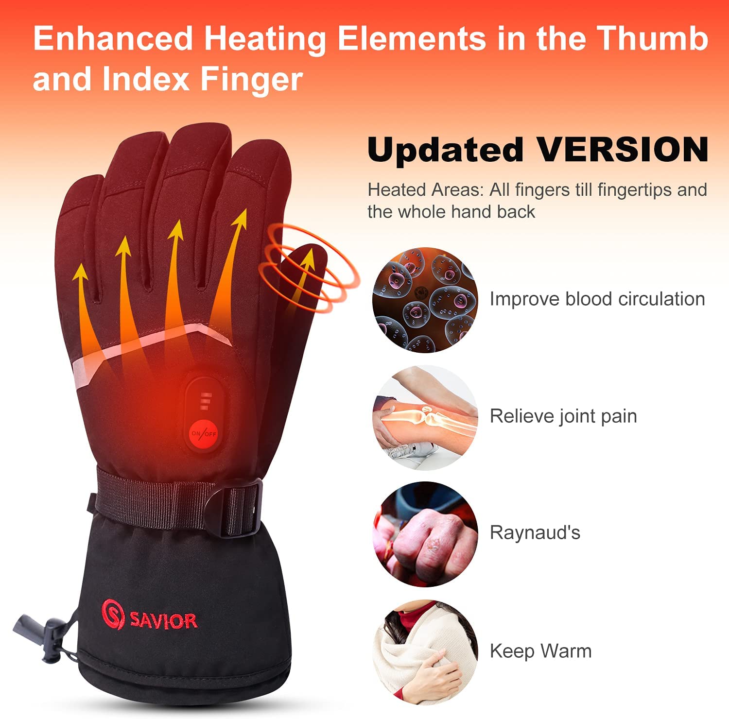 ถุงมือให้ความอบอุ่นในฤดูหนาวถุ - Ski Glove Waterproof บทวิจารณ์และราคา