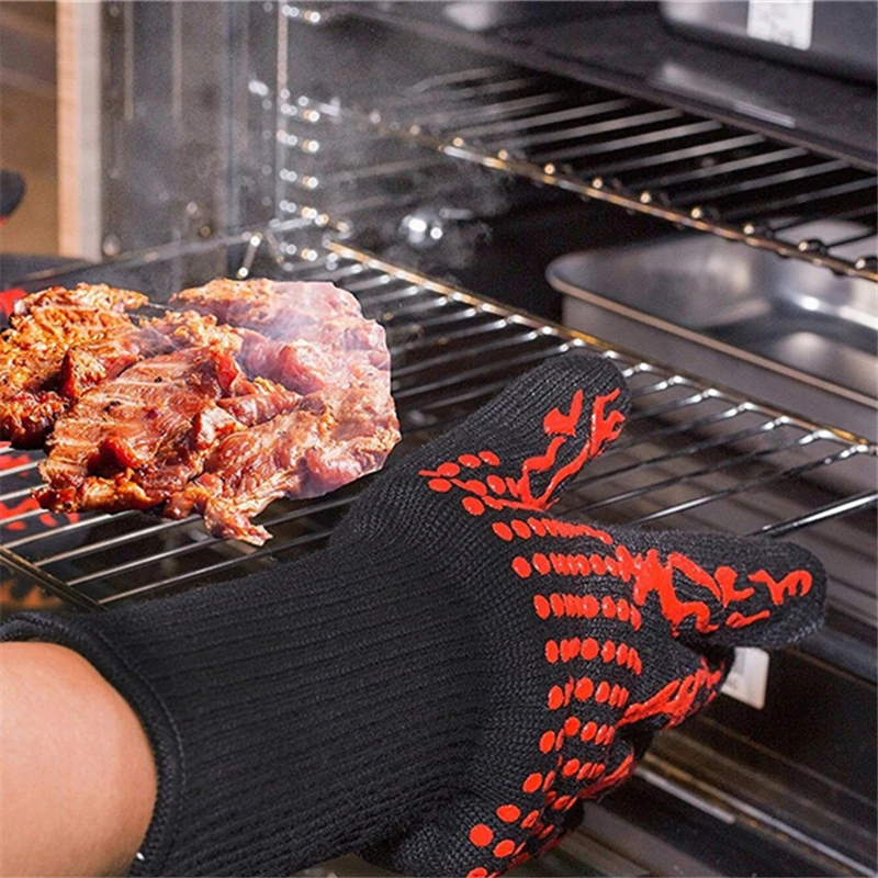สารหน่วงไฟลื่น BBQ Fire ถุงมือ - Oven Mitt Silicone บทวิจารณ์และราคา