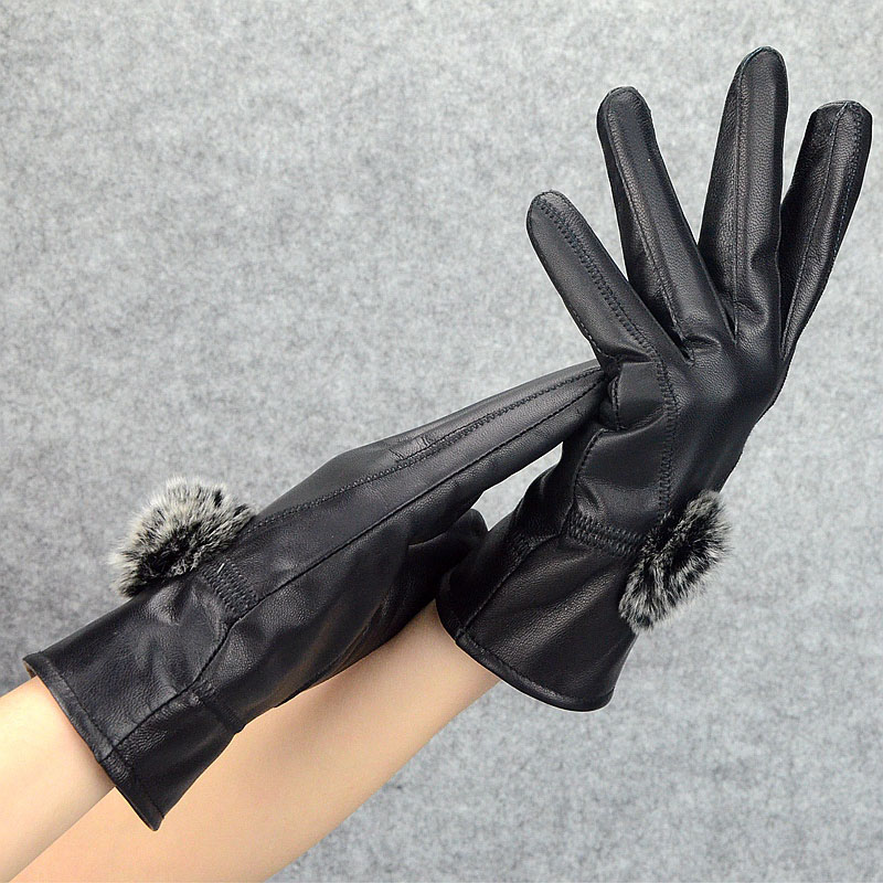 ผู้หญิงฤดูหนาวถุงมือหนังที่มีข - Wool Glove Lined บทวิจารณ์และราคา