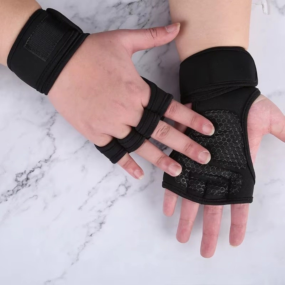ถุงมือฟิตเนสกันลื่น ถุงมือยกน้ - Workout Glove Gym บทวิจารณ์และราคา