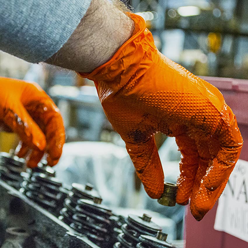 100 ชิ้นต่อกล่อง ถุงมือไนไตรล์ - Nitrile Mechanic Glove บทวิจารณ์และราคา