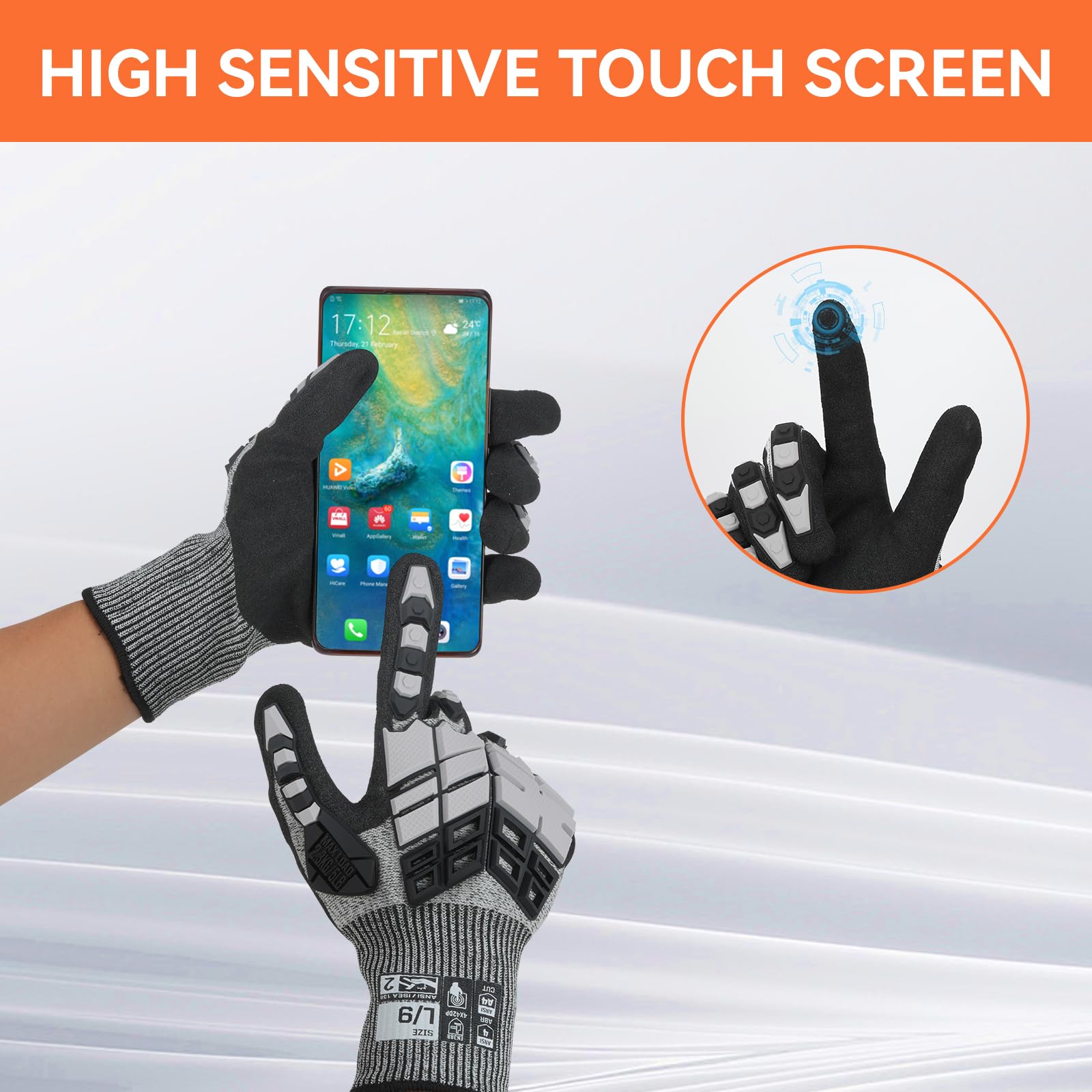 ถุงมือป้องกันแรงกระแทกพร้อมข้อ - Work Glove Impact บทวิจารณ์และราคา