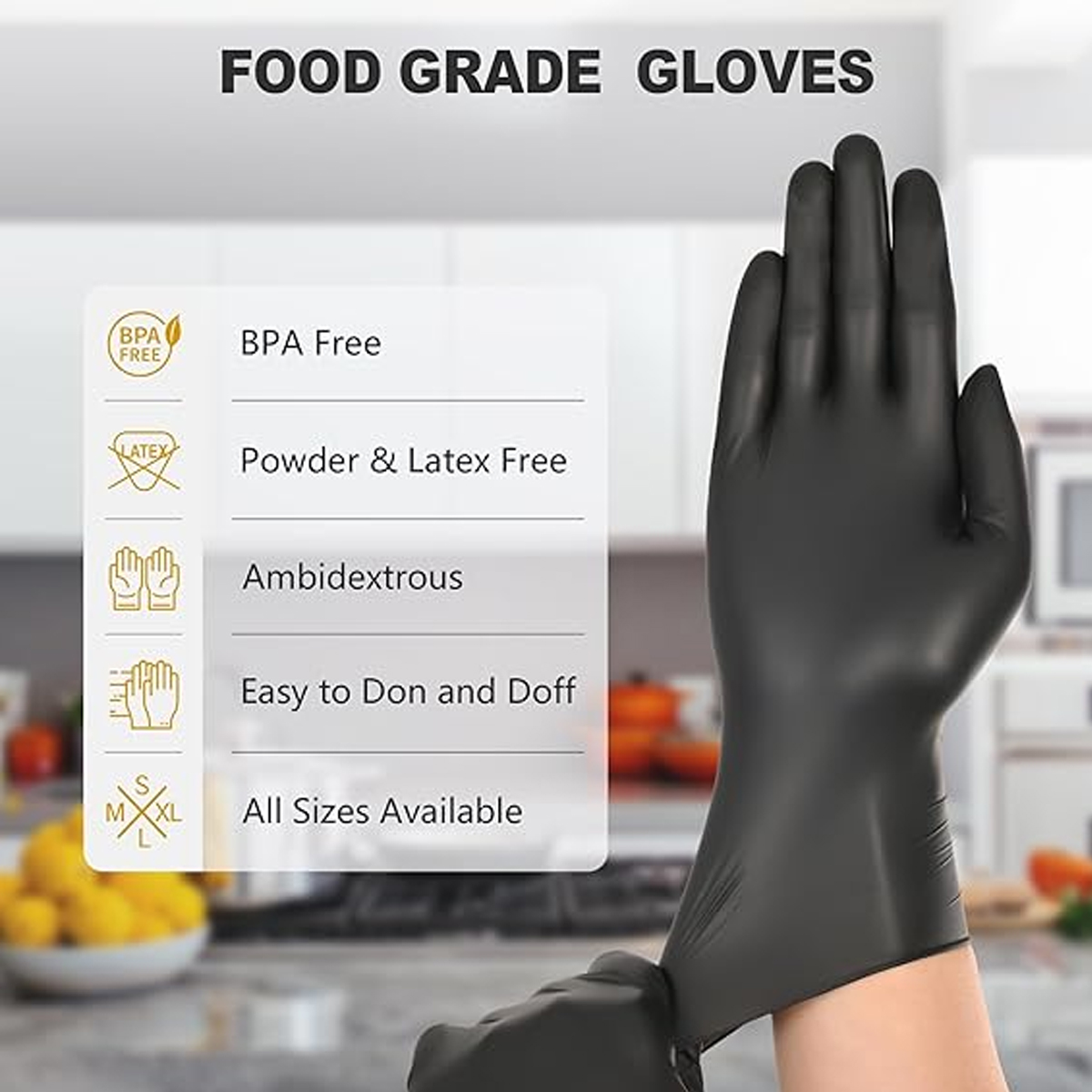 ถุงมือไนไตรล์สีดำแบบใช้แล้วทิ้ - Nitrile Mechanic Glove บทวิจารณ์และราคา