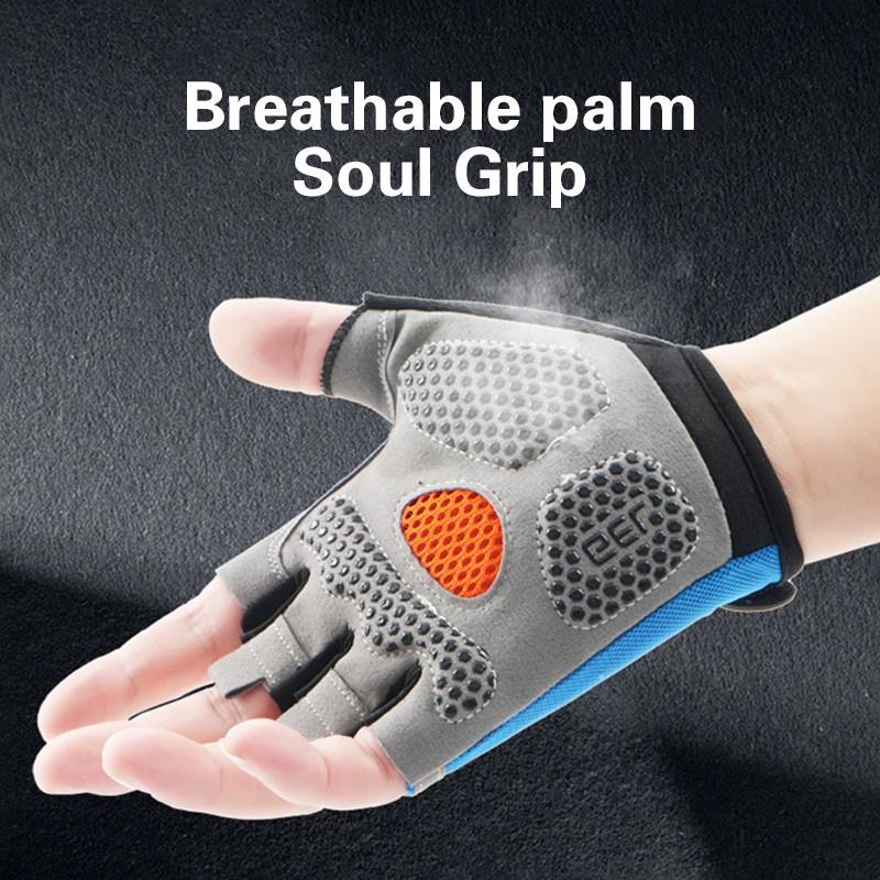 ถุงมือปั่นจักรยานแบบครึ่งนิ้วส - Workout Glove Gym บทวิจารณ์และราคา
