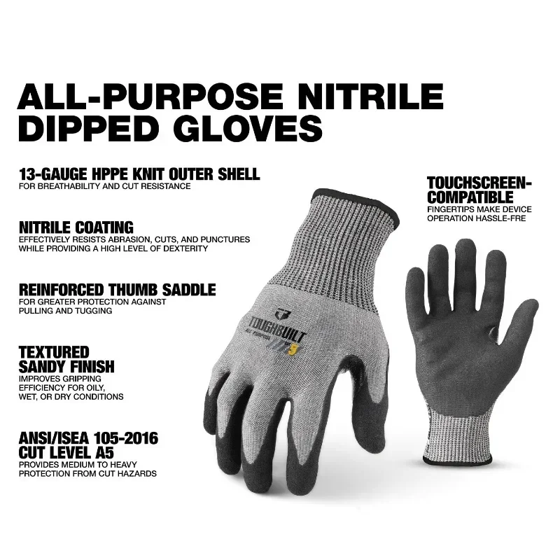 ถุงมือทำงาน ToughBuilt รุ่น TB - Cut Resistant Glove บทวิจารณ์และราคา