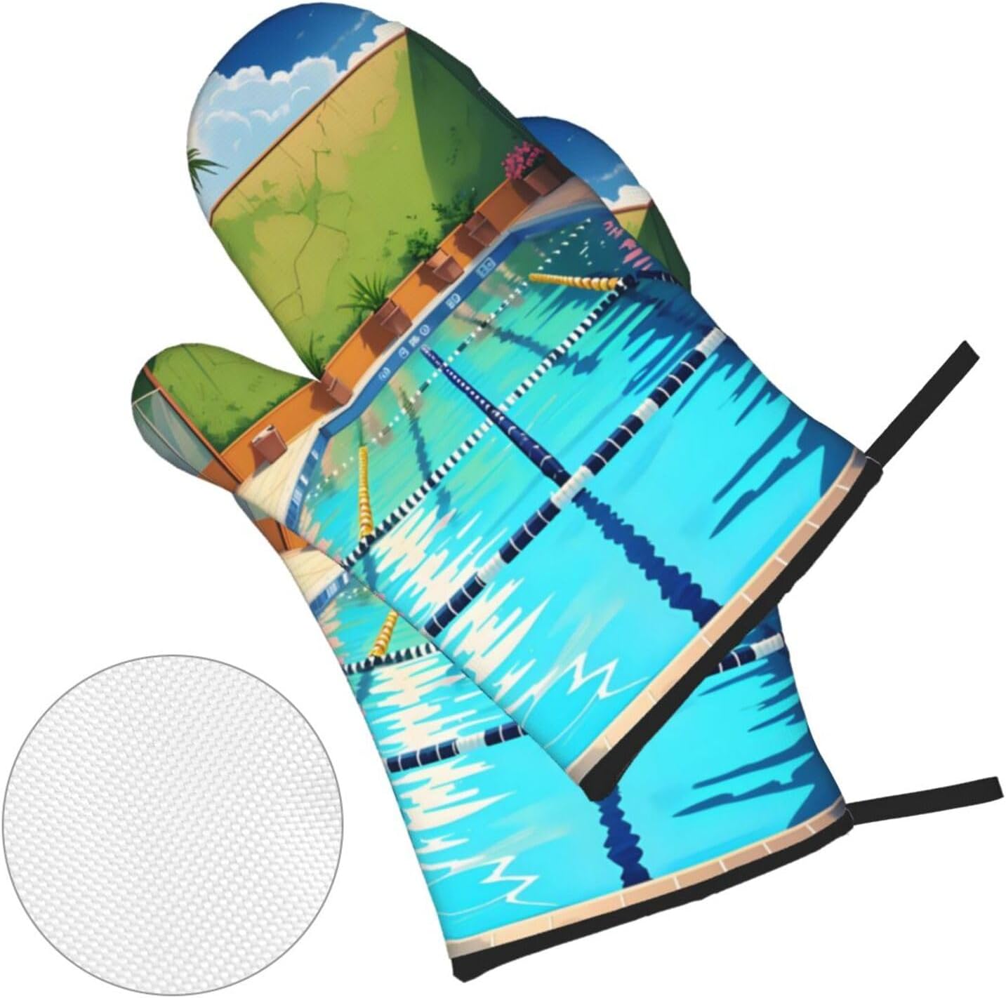 ถุงมือกันความร้อนซิลิโคนลายฟลา - Oven Mitt Silicone บทวิจารณ์และราคา